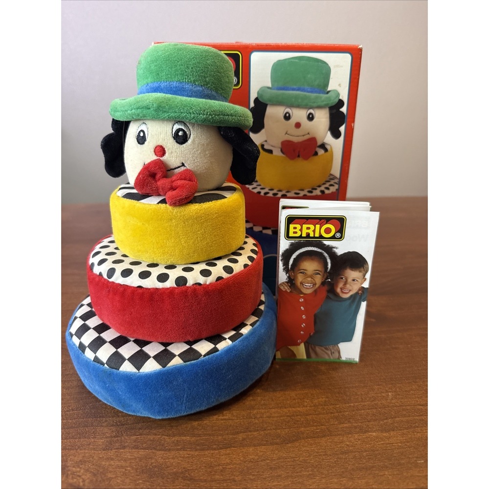 Rare 2002 Brio Soft Stacking Buddy Rings 30108 Vintage In Original Box